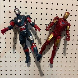Iron Man Action Figures Set - Red and Black